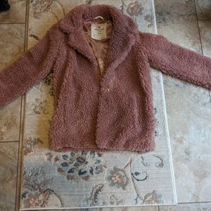Abercrombie Kids Faux Fur Pink Teddy Coat *Never Worn*